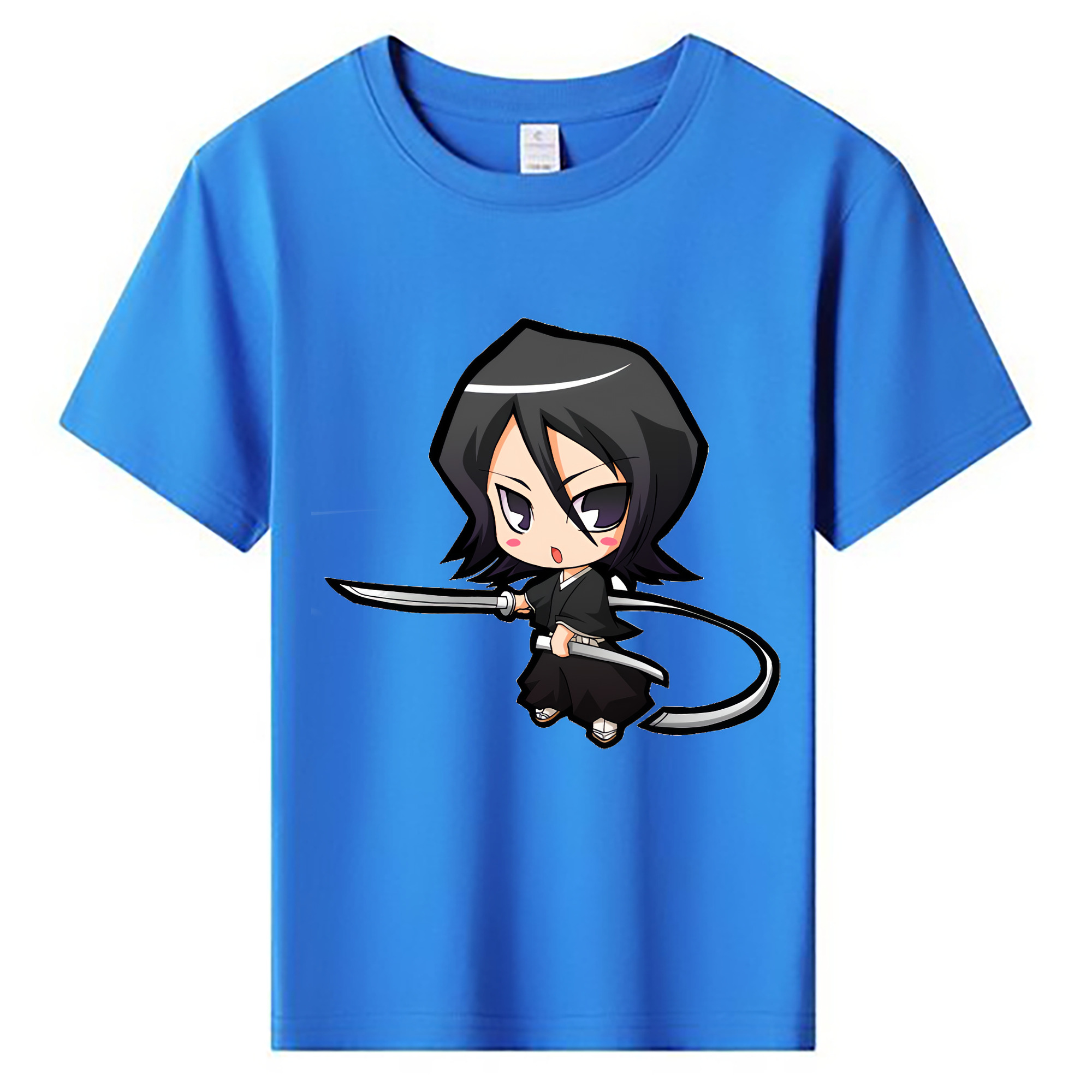 （画像用） ブリーチ 朽木ルキア BLEACH Kuchiki Rukia 綿100％キッズTシャツ（フロントプリント）